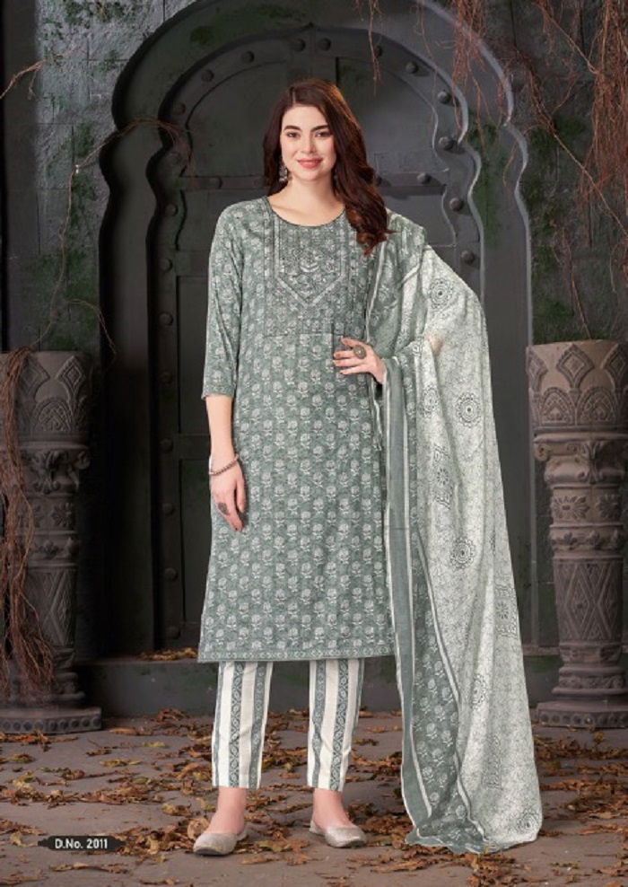 Heritage Self Embroidery Work Vol 2 By Al Karam Cotton Dress Material Wholesale Online